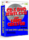 CD and DVD Jewel Case and Label Creator for Word Icon