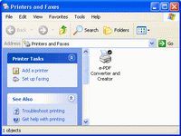 e-PDF Converter and Creator Printer Icon