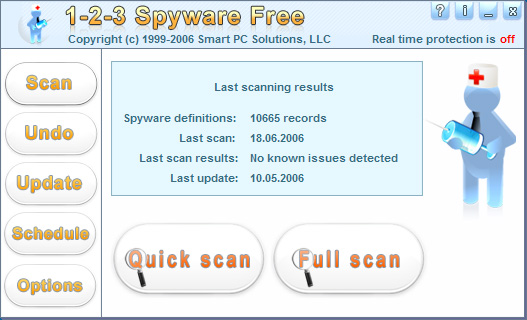 1-2-3 Spyware Free Screenshot