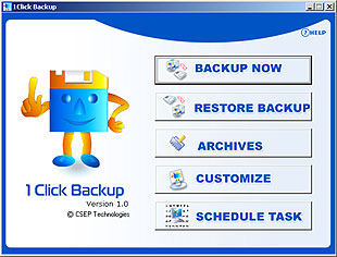1Click Backup Screenshot