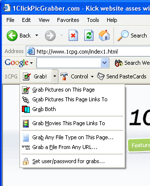 1ClickPicGrabber with FloatBar Screenshot