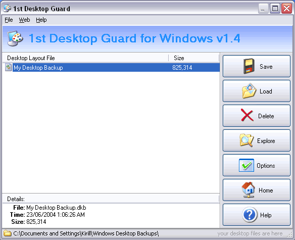 1st Desktop Guard Screenshot