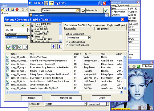 1st MP3 Tag Editor Screenshot