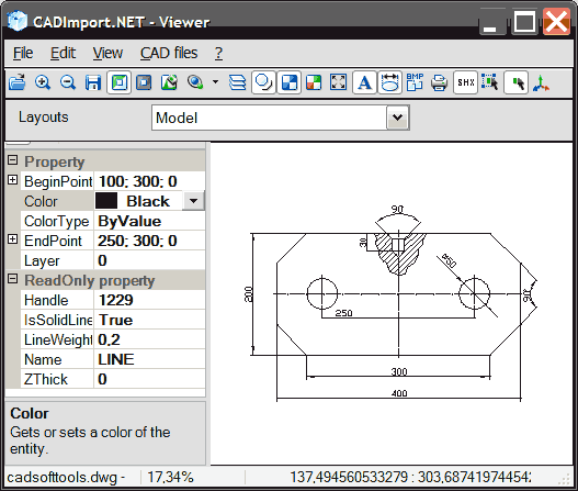 2D / 3D CAD Import .NET: DWG, DXF, PLT Screenshot
