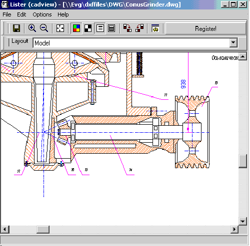 2D CAD View Plugin for Total Commander Screenshot