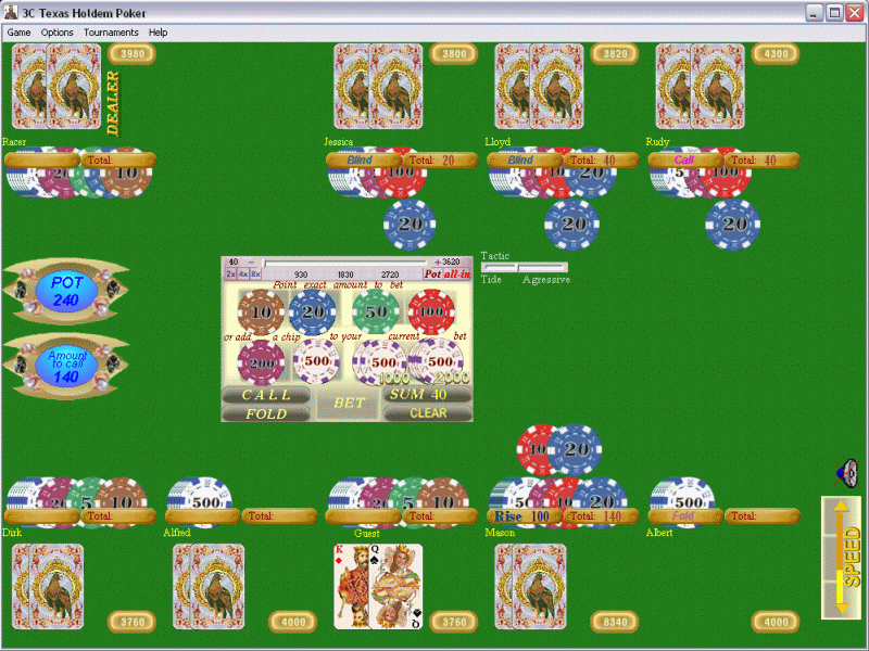 3C Texas Holdem Poker Screenshot