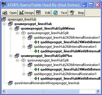 4TOPS Query Tree Editor for MS Access Screenshot