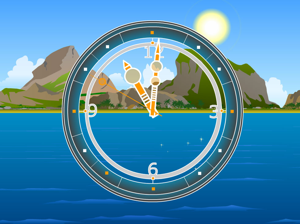 7art Safari Clock ScreenSaver Screenshot