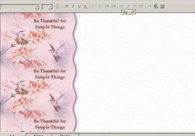 A Country Thanksgiving: Email Stationery Screenshot