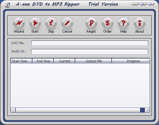 A-one DVD to MP3 Ripper Screenshot