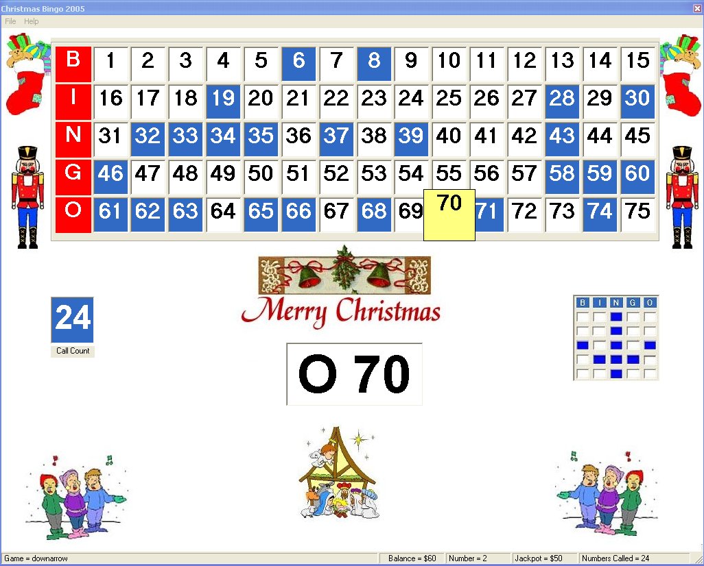 Aarons Bingo Hall Software Screenshot
