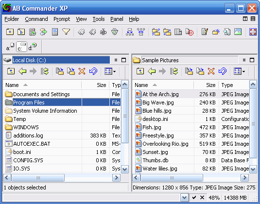 AB Commander XP Screenshot