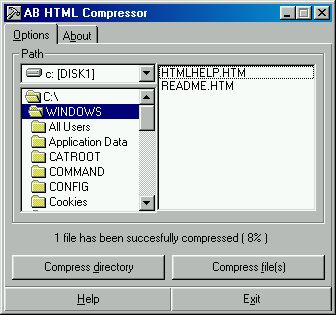 AB HTML Compressor Screenshot
