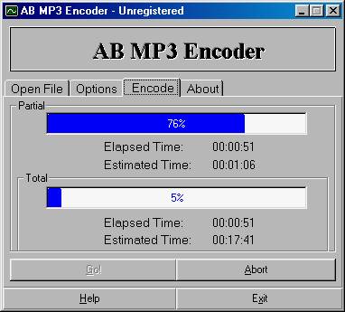 AB MP3 Encoder Screenshot