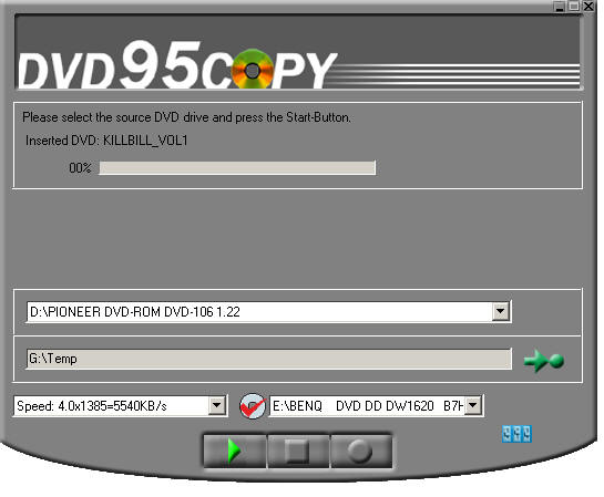 ABC DVD 95 Copy Pro 2.5 Screenshot