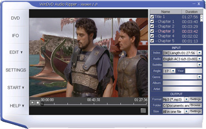 ABC DVD Audio Ripper Deluxe Screenshot