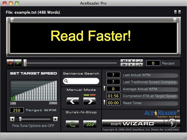 AceReader Pro (For Mac) Screenshot