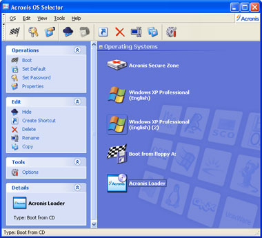 Acronis Disk Director Suite Screenshot