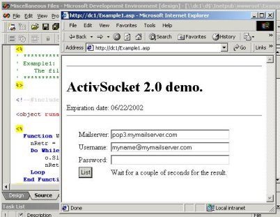 ActiveSocket Network Communication Toolkit Screenshot