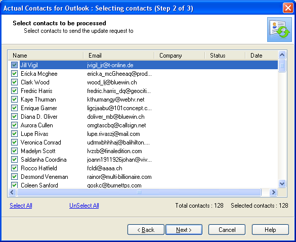 Actual Contacts for Outlook Screenshot
