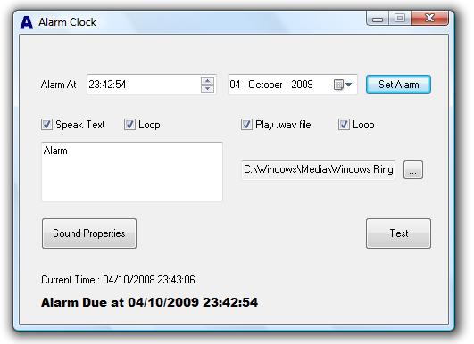 Alarm Clock Screenshot