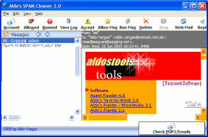 Aldo's SPAM Cleaner Screenshot