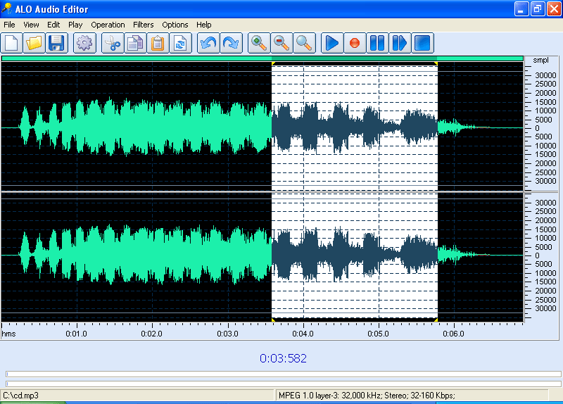 ALO Audio Editor 2007 Screenshot