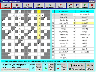 Amigos Spanish Puzzles Screenshot