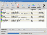 Amor AVI MPEG WMV RM to MP3 Converter Screenshot