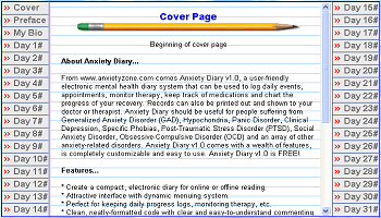 Anxiety Diary Screenshot