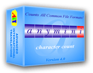 AnyMini C: Character Count Software Screenshot