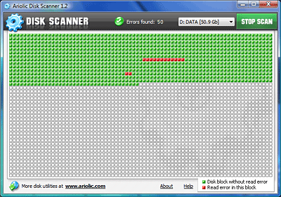 Ariolic Disk Scanner Screenshot