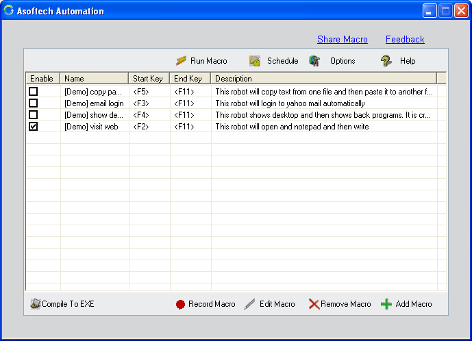 Asoftech Automation Screenshot