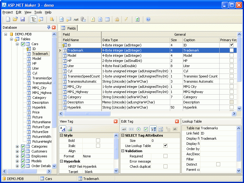ASP.NET Maker Screenshot