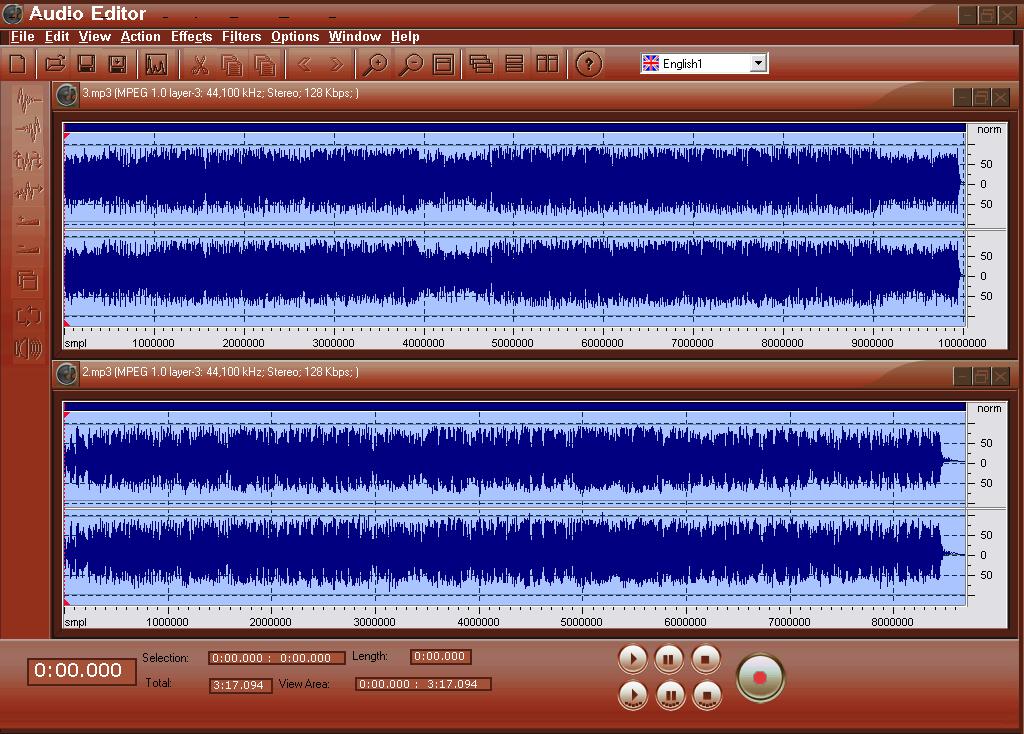 Audio Editor Screenshot