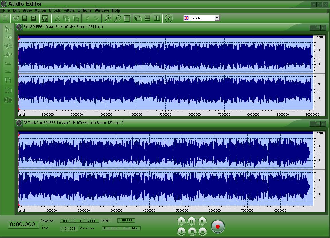 Audio Mp3 Editor Screenshot