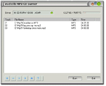 Audiolib MP3 CD Burner Screenshot