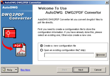 Auto DWG to PDF Converter Screenshot