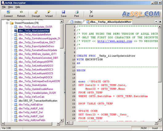 AzSQL Decryptor Screenshot