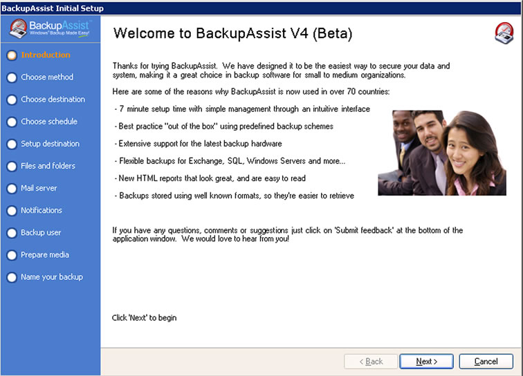 BackupAssist Screenshot