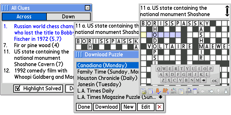 Sreenshot BeCrossword 2 0 4 Crossword Puzzle Crossword For Palm