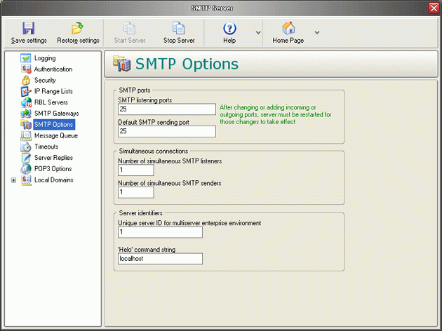 Best SMTP Server Screenshot