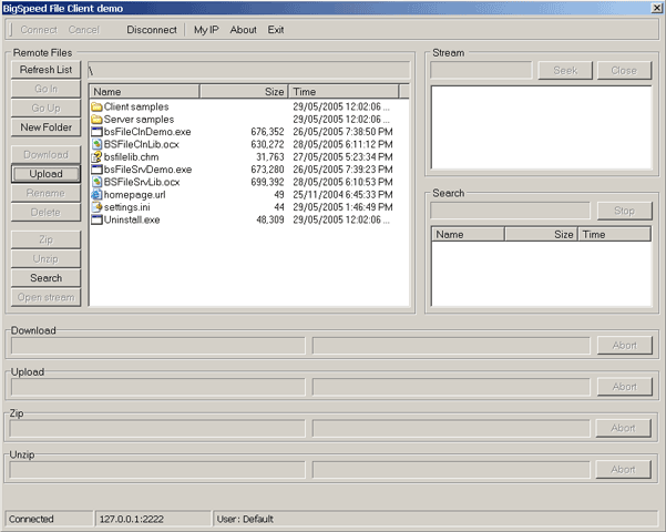 BigSpeed File Sharing Library Screenshot