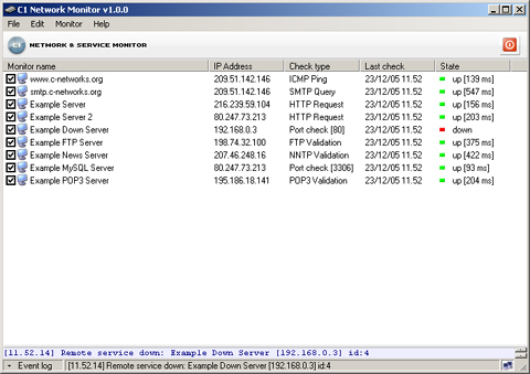 C1 Network Monitor Screenshot