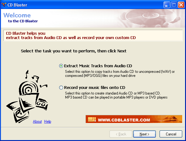 CD Blaster Screenshot