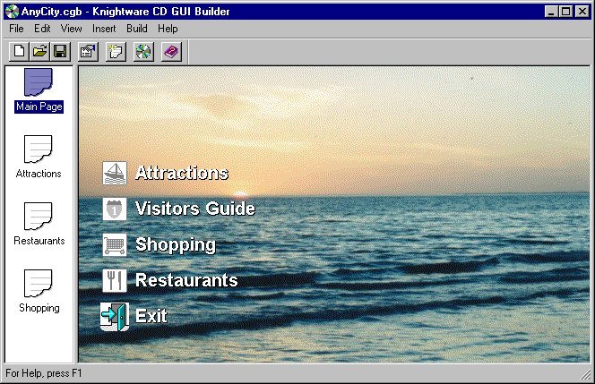 CD GUI Builder Screenshot