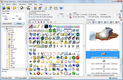 Change Folder Icons Screenshot