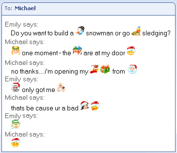 Christmas Emoticons For MSN Messenger Screenshot