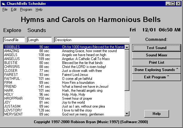 Church Bells Carillon Gift Basket Screenshot