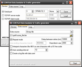 COM Port Data Emulator Screenshot
